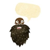 cartoon bearded man with speech bubble N5