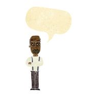 cartoon annoyed old man with speech bubble N5