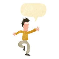 cartoon urgent man with speech bubble N2