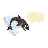 cartoon shark with speech bubble N2