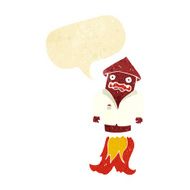 cartoon firework in business suit with speech bubble N2