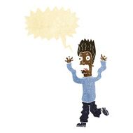 cartoon terrified man with speech bubble N14