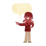 cartoon alien monster man with speech bubble