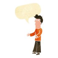 cartoon man explaining with speech bubble N3