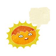 cartoon sun with speech bubble N2