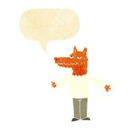 cartoon wolf with speech bubble N2
