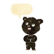 cartoon cute teddy bear with speech bubble