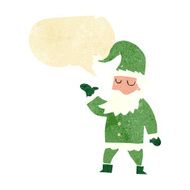 cartoon santa claus with speech bubble N18