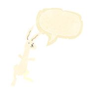 cartoon rabbit with speech bubble N11