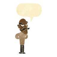 cartoon old man with mustache speech bubble N3