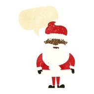 cartoon santa claus with speech bubble N20