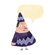 cartoon elf with speech bubble N2