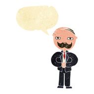 cartoon old man with mustache speech bubble N5