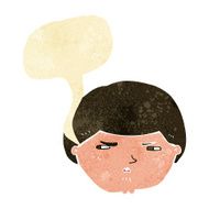cartoon annoyed man with speech bubble N7