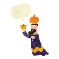 one of the three wise men with speech bubble N8
