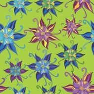 Vector Pattern with Spring Flowers