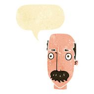 cartoon annoyed old man with speech bubble N6