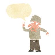 cartoon cool alien with speech bubble N2