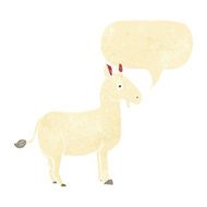 cartoon mule with speech bubble