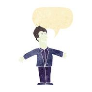 cartoon vampire man with open arms speech bubble N2