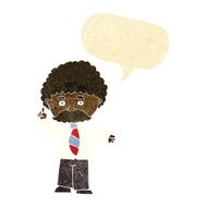 cartoon teacher with speech bubble