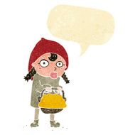 little red riding hood cartoon with speech bubble N2