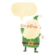 cartoon santa claus with speech bubble N23