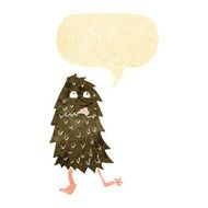 cartoon monster with speech bubble N4