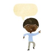cartoon annoyed man with speech bubble N9