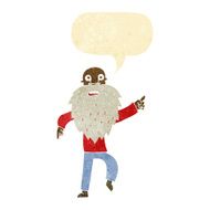 cartoon stressed old man with speech bubble N2