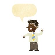 cartoon man with good idea speech bubble N2