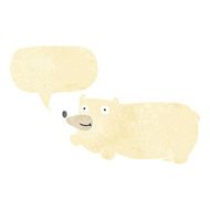 funny cartoon bear with speech bubble N5