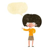 cartoon woman gesturing with speech bubble N2