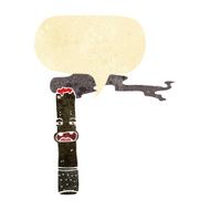 cartoon cigar character with speech bubble