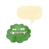 cartoon vampire cloud with speech bubble