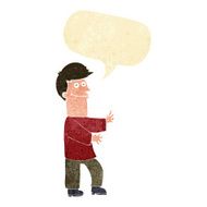 cartoon man gesturing with speech bubble N2