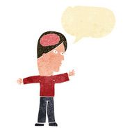 cartoon man with brain speech bubble N2