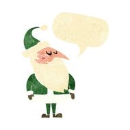 cartoon santa claus with speech bubble N24