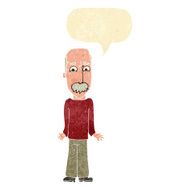 cartoon dad shrugging shoulders with speech bubble N2