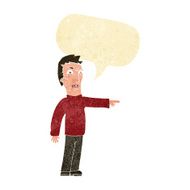 cartoon angry man pointing with speech bubble N2
