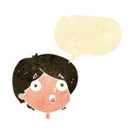cartoon amazed expression with speech bubble N2