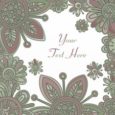 Abstract fantasy floral background