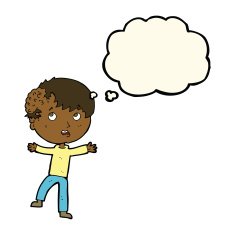 cartoon medical emergency with thought bubble N6