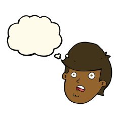 cartoon man with big chin thought bubble N14