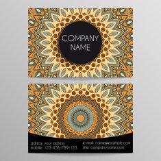 business card from patterns N12
