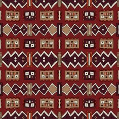 Bright colorful ethnic abstract seamless pattern N7