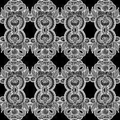 Black and white seamless pattern hand drawing background N2