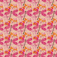 seamless pattern with dragonflies-1