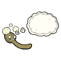 cartoon spoon with thought bubble N7