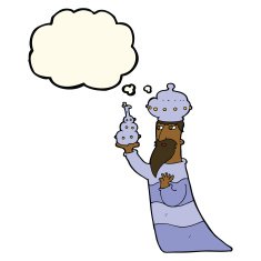 one of the three wise men with thought bubble N27